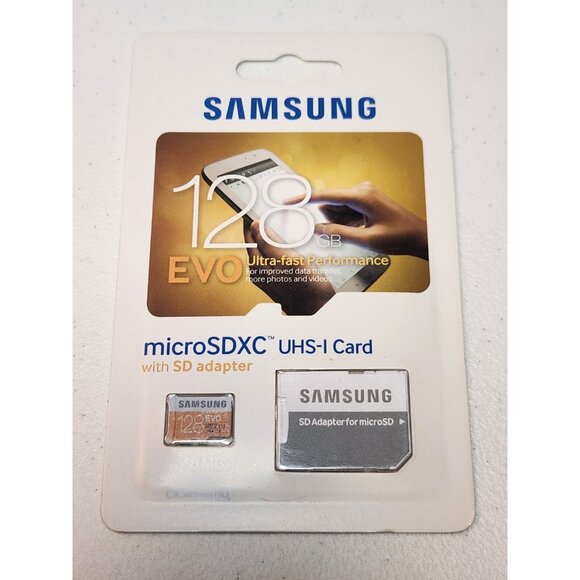Samsung 128GB EVO Class 10 Micro SDXC Card‎ with Adapter – Up to 48MB/s - Picture 3 of 5